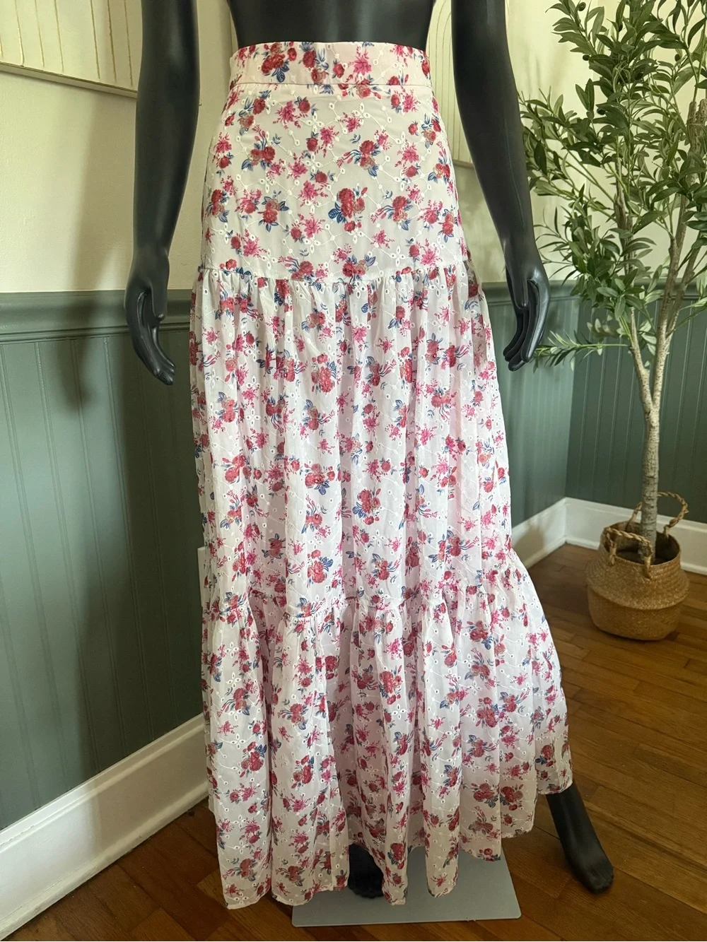 Floral Two-Piece Maxi Skirt Set | Strapless | Cottagecore Boho Romance - Picture 6 of 11